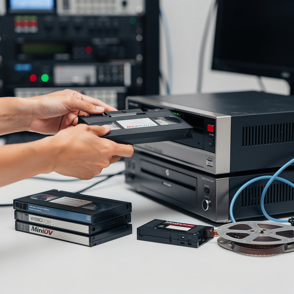 Touchdown professional video transfer facility with expert staff and digitization equipment in New York