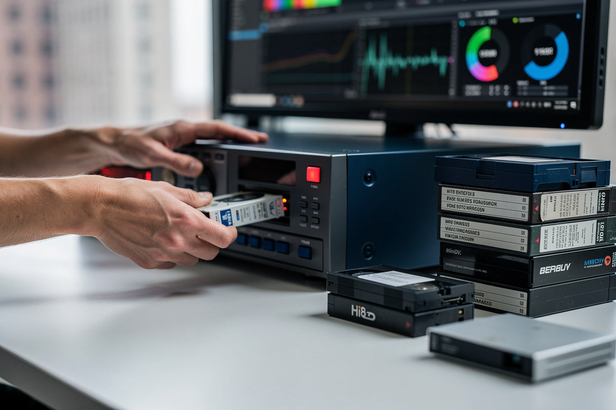 Touchdown professional video digitization equipment for rush service delivery